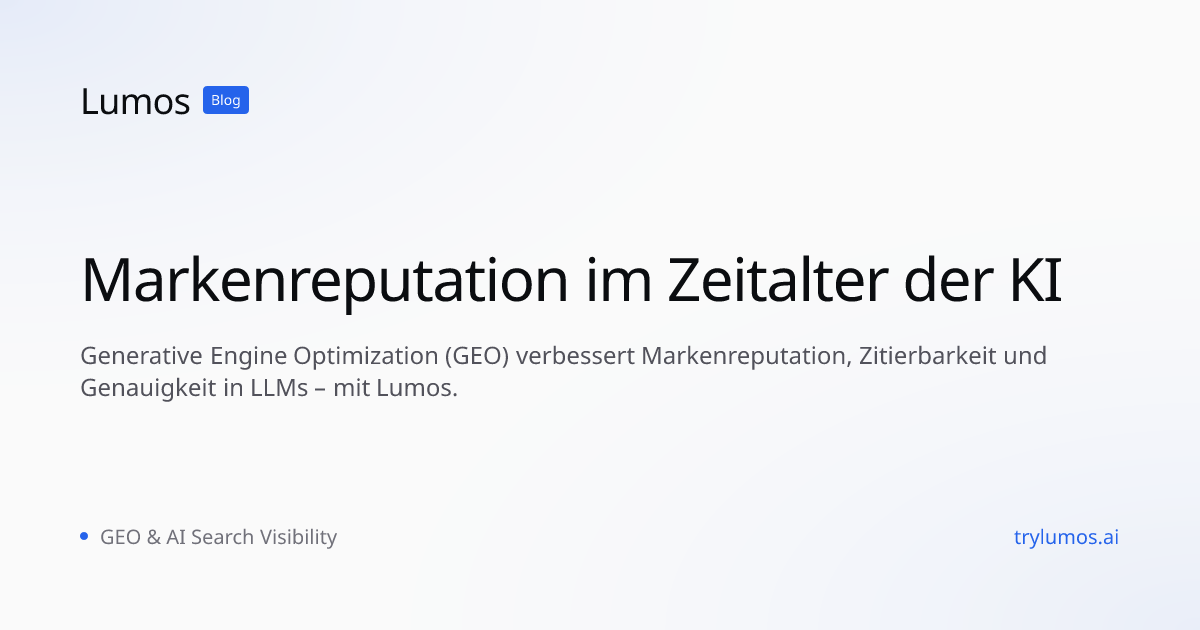 Markenreputation im Zeitalter der KI